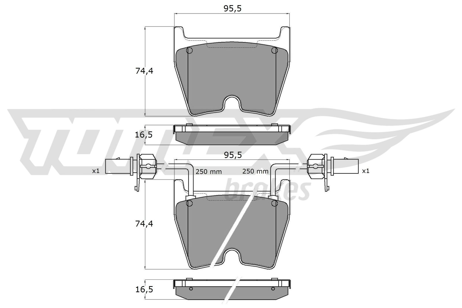 TOMEX Brakes TX 17-99 Sada...